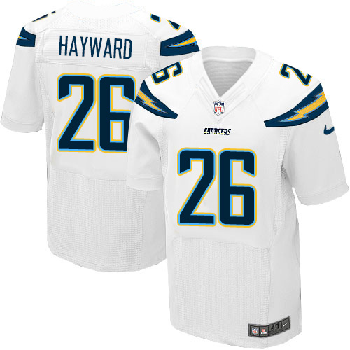 Men's Elite Casey Hayward Nike Jersey White Road - #26 NFL Los Angeles Chargers